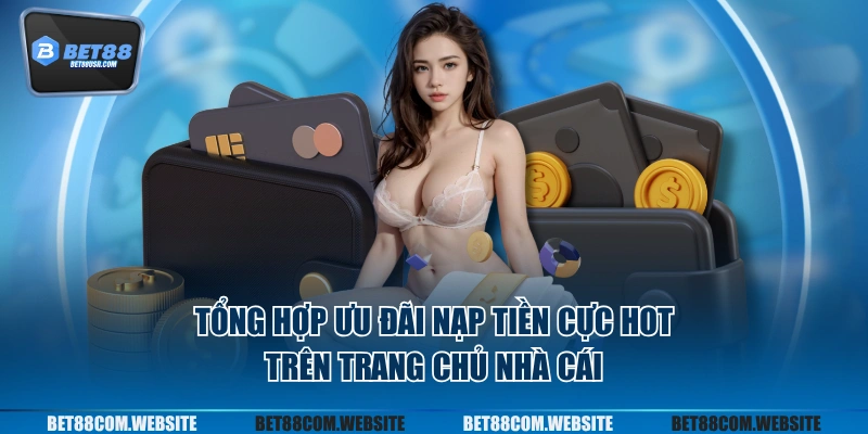 Tổng hợp ưu đãi nạp tiền cực HOT trên trang chủ nhà cái